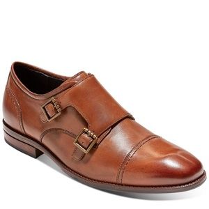 Cole Haan Men's Warner Grand Monk Oxfords in British Tan